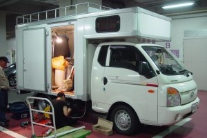 자작 캠핑카 태양광발전 인버터 시공