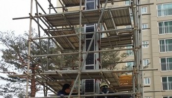 한화건설 아파트단지내 태양광 조형물 시공