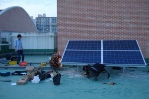 산곡고등학교 태양광발전및 모니터링 시스템 시공