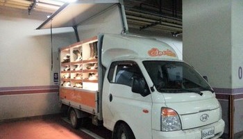 구두판매차량 파워인버터 및 배터리 설치