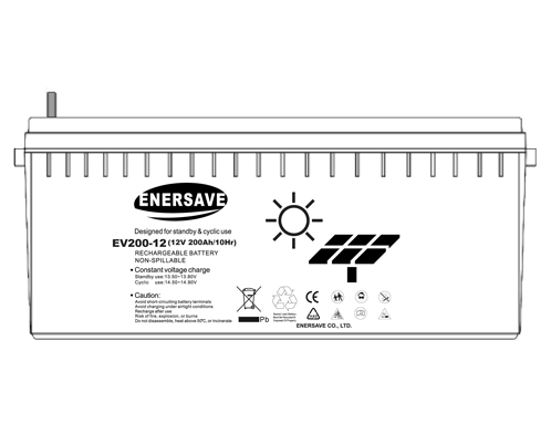 태양광 전용 배터리 EV200-12 (12V 200ah)